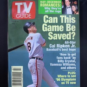 July 1995 TV Guide Cal Ripken Jr & Jerry Seinfeld